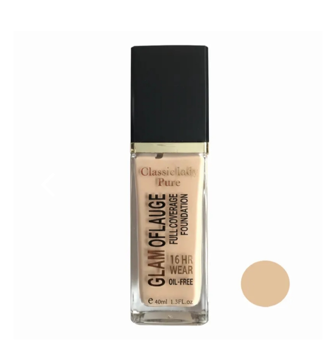 **Classic Lady Pure – Glamoflauge Full Coverage Foundation** **کرم‌پودر گلاموفلاژ کلَسیک لیدی پیور**