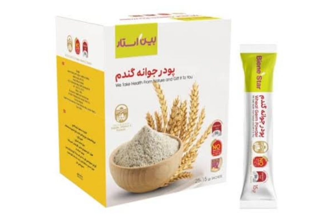 پودر جوانه گندم بین استار ۲۵ ساشه ۱۵ گرمی برند: بین استار